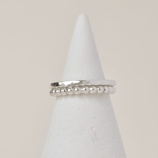 Silver Textured Ring