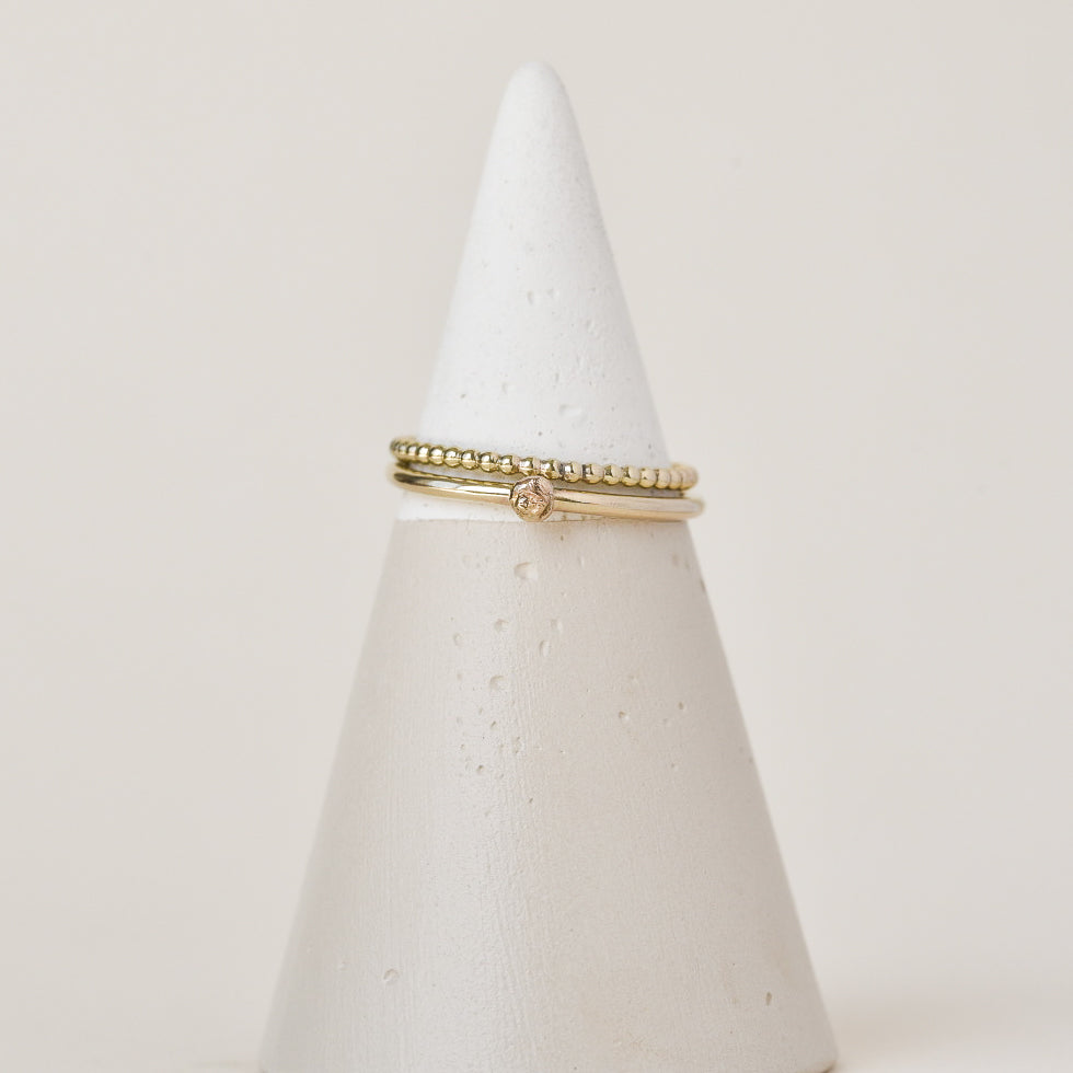Beaded Stacking Rings