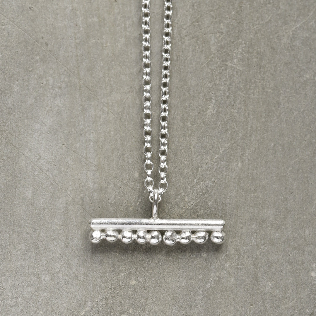 Silver T Bar Pendant