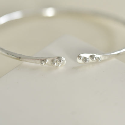 Cuff Bracelet With Tiny Granulation Detail