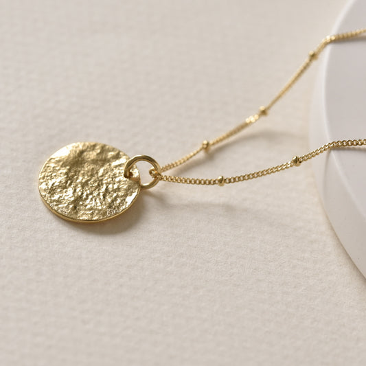Gold Vermeil Mini Moon Necklace