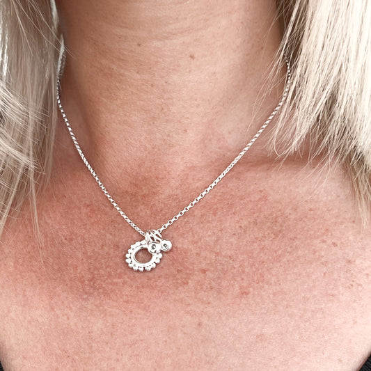 Mini Anya Necklace in Silver