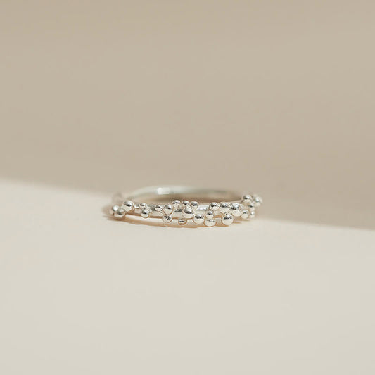Silver Seashore Ring